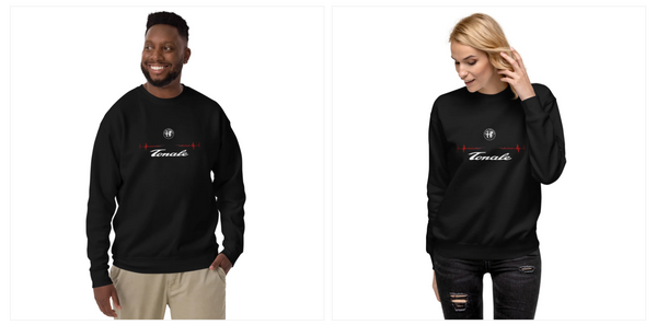 Alfa Romeo tonal crewneck sweatshirt for men and women