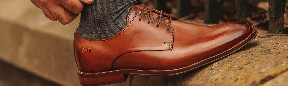 Men's Leather Derby Shoes - By Base London | 10% Off Your First Order