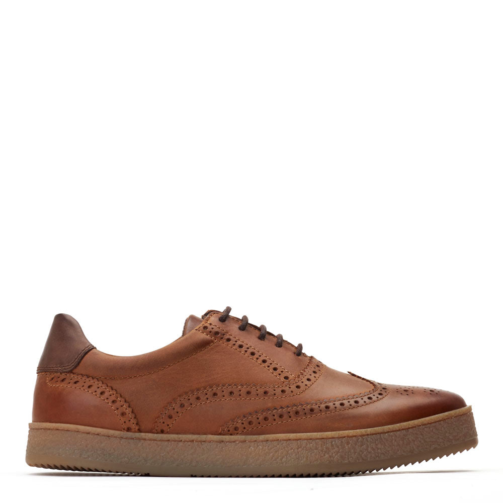 Base London Mens Christo Smart Tan Leather Sneaker UK 5