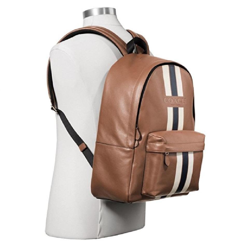 coach stripe backpack