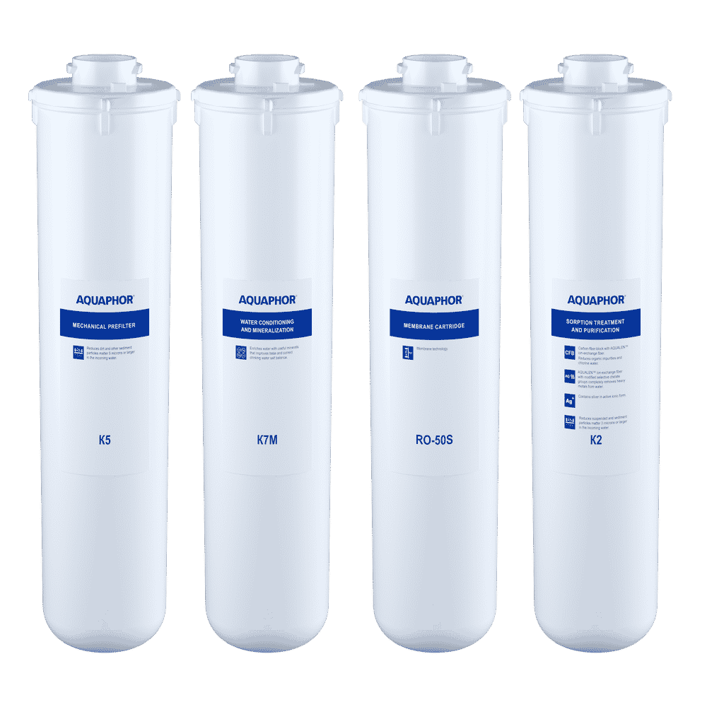 Aquaphor Water Filters Replacement Cartridges for RO-101 Reverse Osmosis System K2 K5 K7M