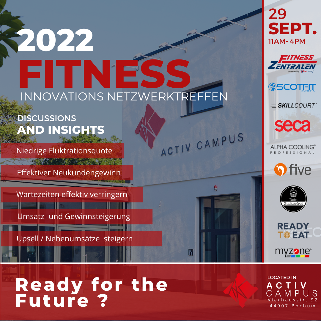 Fitness Conference - Innovations Netzwerktreffen am 29.09.2022