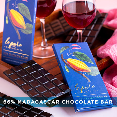 5 Must-Try Chocolates from LePure Chocolatier | 66% Madagascar Single Origin Chocolate Bar