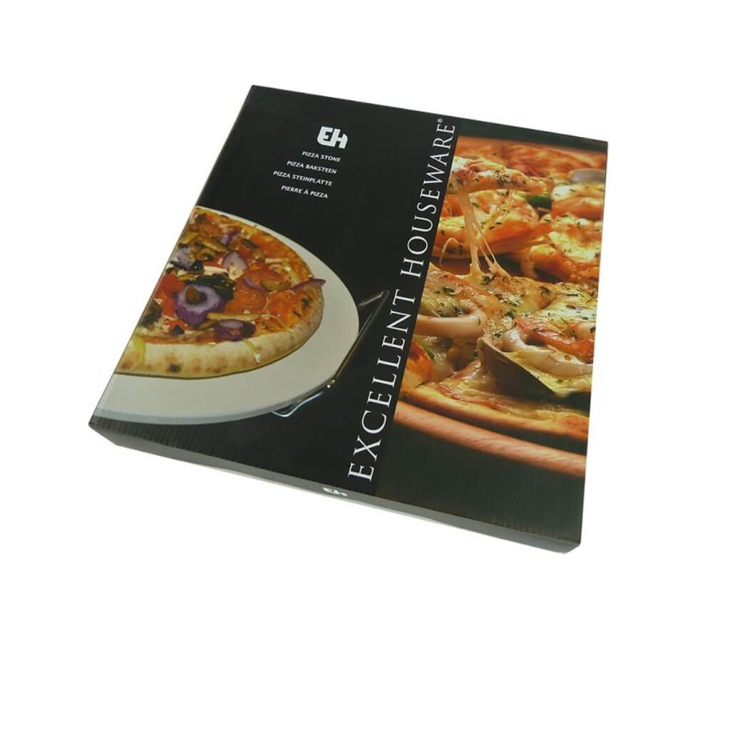 Sijpelen weerstand bieden triatlon Pizzasteen (33cm) met houder | Pizza benodigdheden - WS Cookware –  wscookware.nl