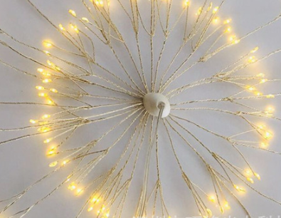 Waterproof Starburst Twinkle Star String Lights 200 LED Fireworks Christmas Hanging Fairy Lights with Remote Control