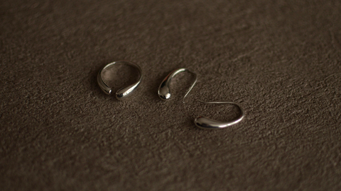 Khai jewelry「The Bean Set 3 - Sterling Silver」
