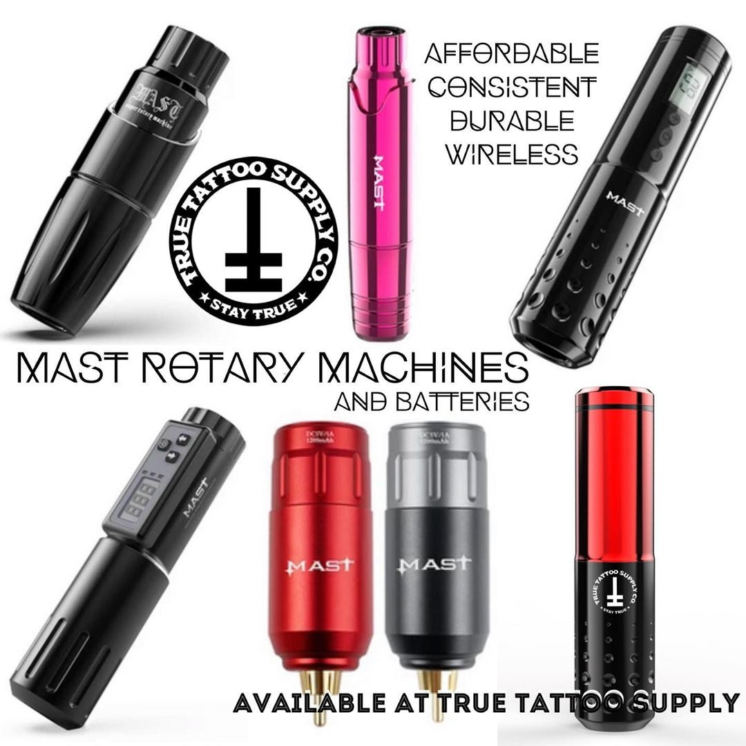 Mast Tattoo Flip Pro Wireless  Cord Tattoo Pen Machine Gun 26mm40mm  Strokes