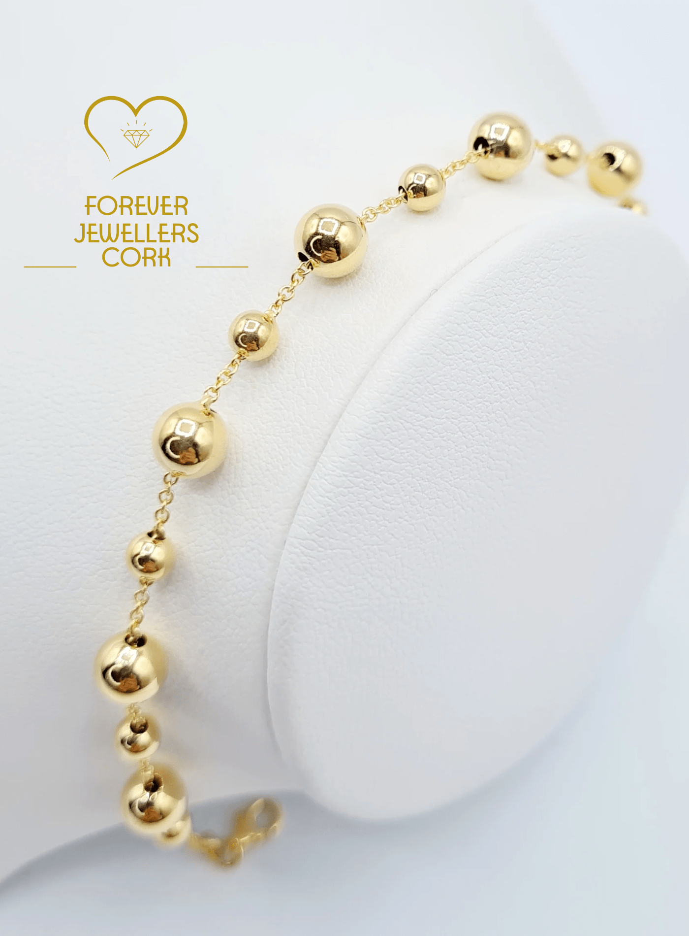 9ct Yellow Gold 40 Rope and Ball Bracelet – Harper Kendall
