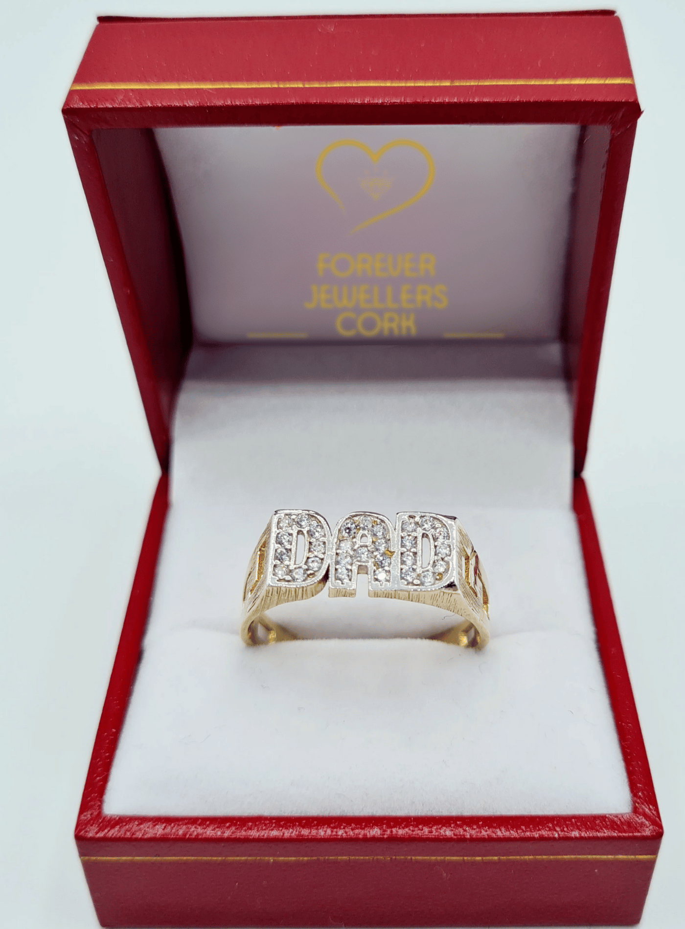 10K Yellow Gold Men's Diamond and Black Onyx DAD Ring - 1DGTCA