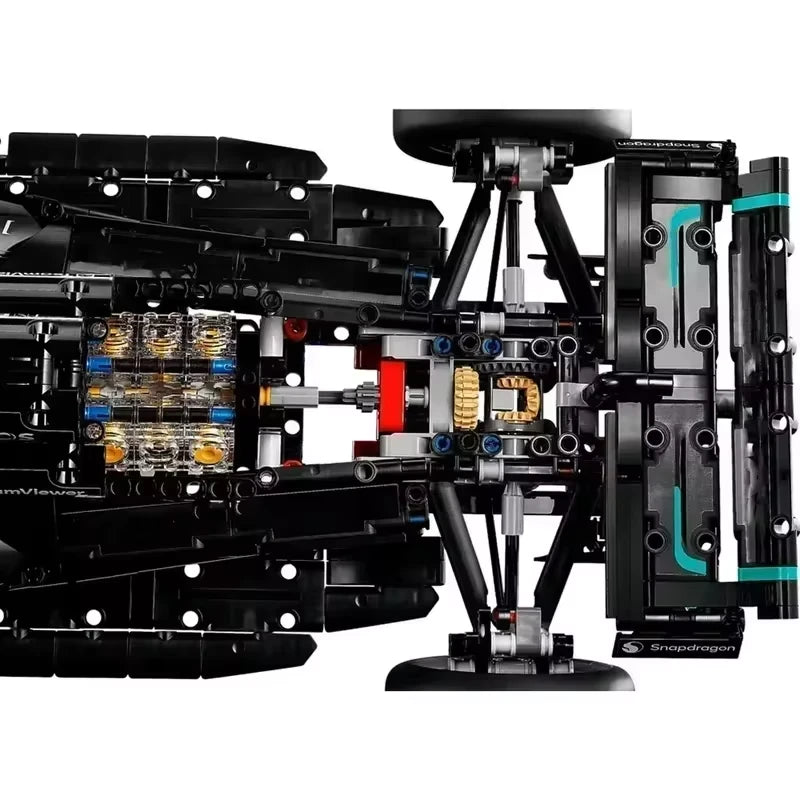 Blocos de Montar Carro F1 com detalhes realistas para diversão e aprendizado infantil
