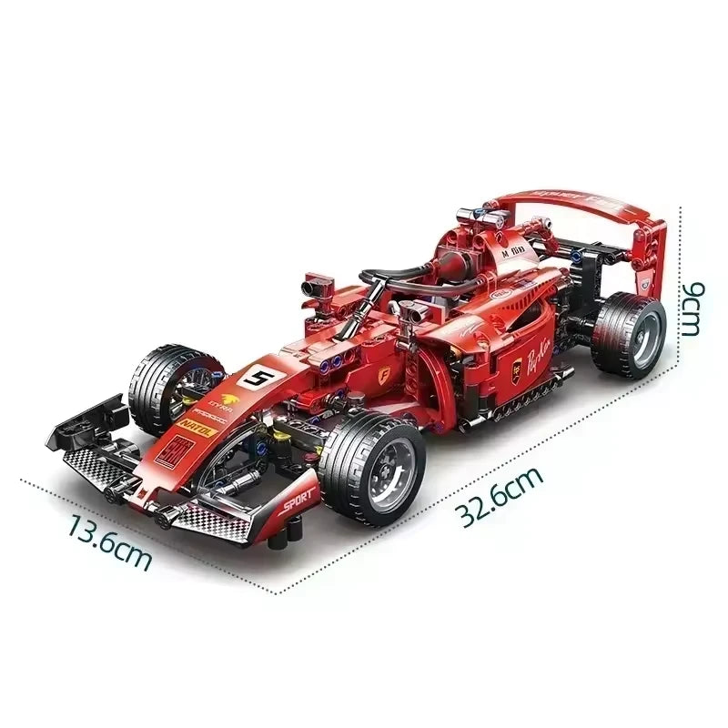 Blocos de Montar Carro de Corrida F1 1642 peças criatividade e diversão