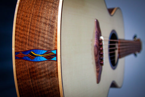 End Wedge Walnut Guitar