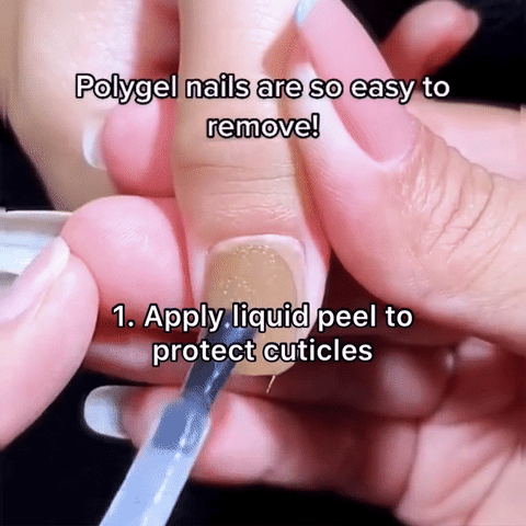 How do you remove Paddie polygel nails