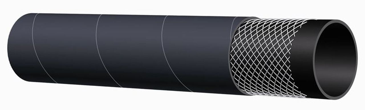 1-1/2" Black EPDM Pin Lug Suction Hose Trash Pump Kit w/50' Discharge Hose