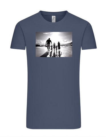 Example of a personalized T-shirt with photo created with ShirtUp!'s A.I. generator.