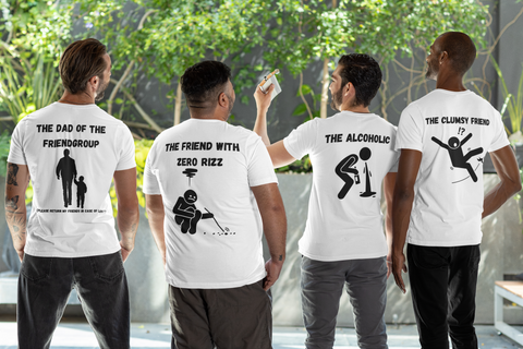 Diseña camisetas graciosas para grupos y viajes con ShirtUp!.
