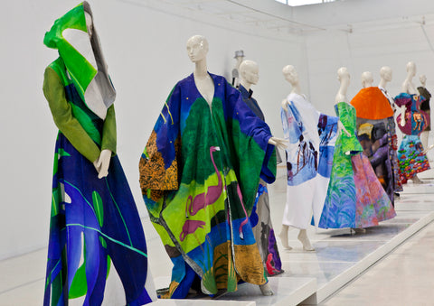 mannequins in colourful clothing