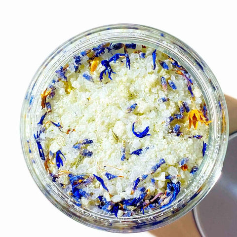 French Lavender Fields Milk Bath Salt Body Soufflé from By Valenti Organics Natural Skincare for Every Skin Type and Concern