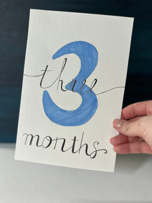 3 Month Baby Milestone Sign - artlover481