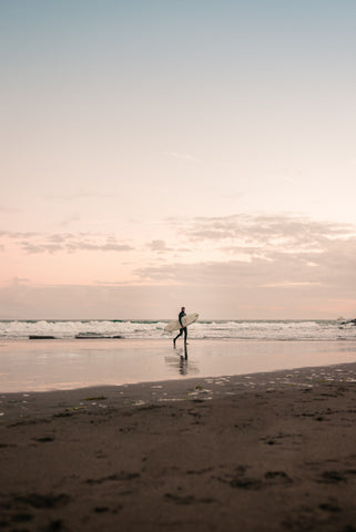 surfer at cape disappointment