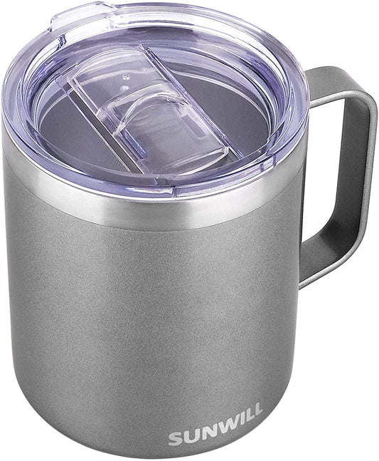 14 OZ. POWDER COATED STAINLESS STEEL CAMPING MUG