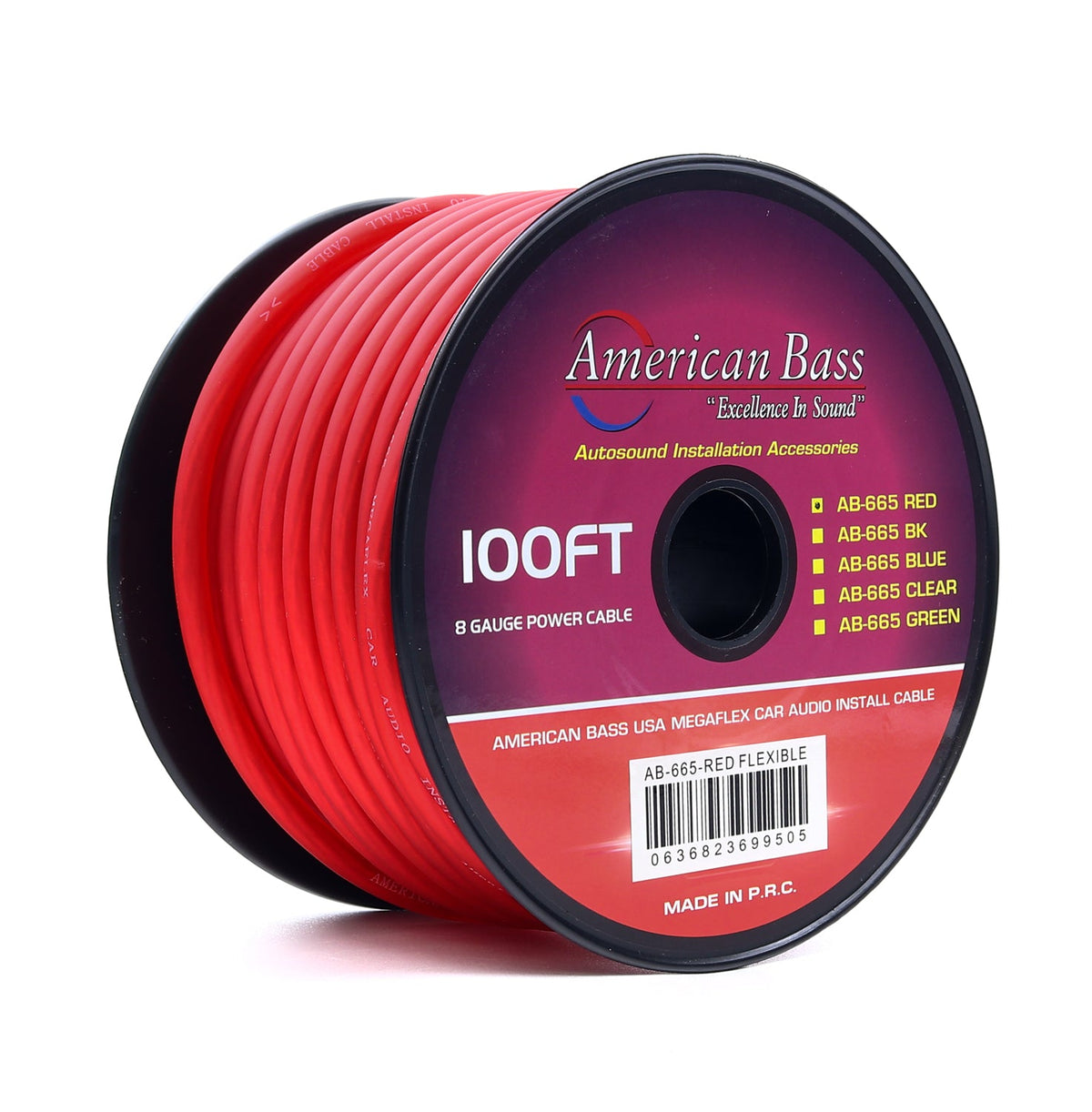 1/0 AWG 0 Gauge 25 Feet High Performance Flexi Amp Power/Ground Cable Wire  Red