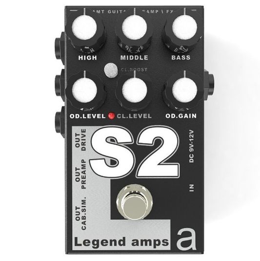 AMT Electronics R2 Guitar Pedal Preamp Cab Sim Distortion