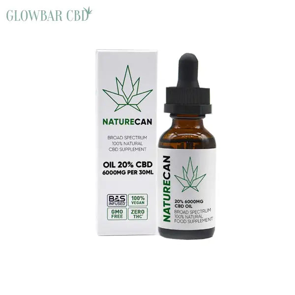 Shop Naturecan 20% 6000mg CBD Broad Spectrum MCT Oil 30ml