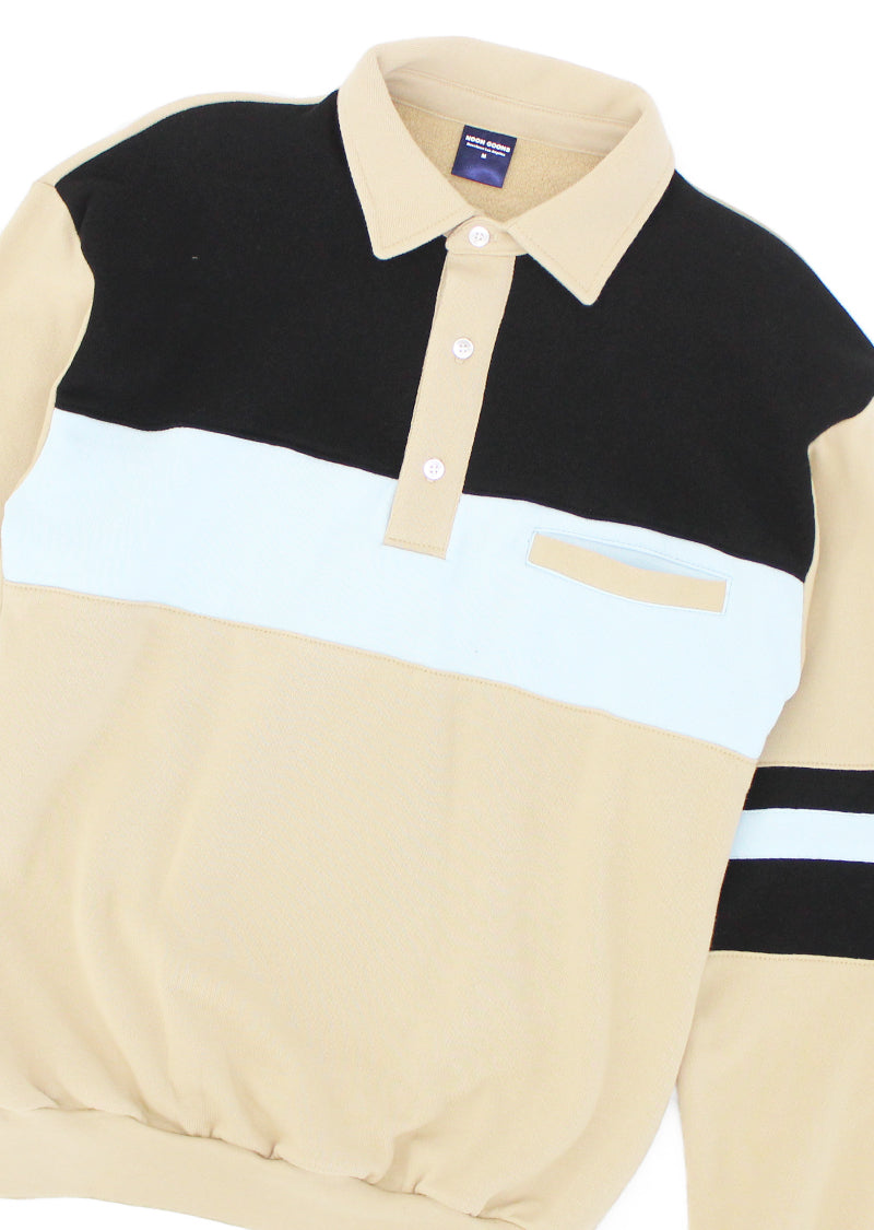 Summer Polo - Black/Khaki/Blue