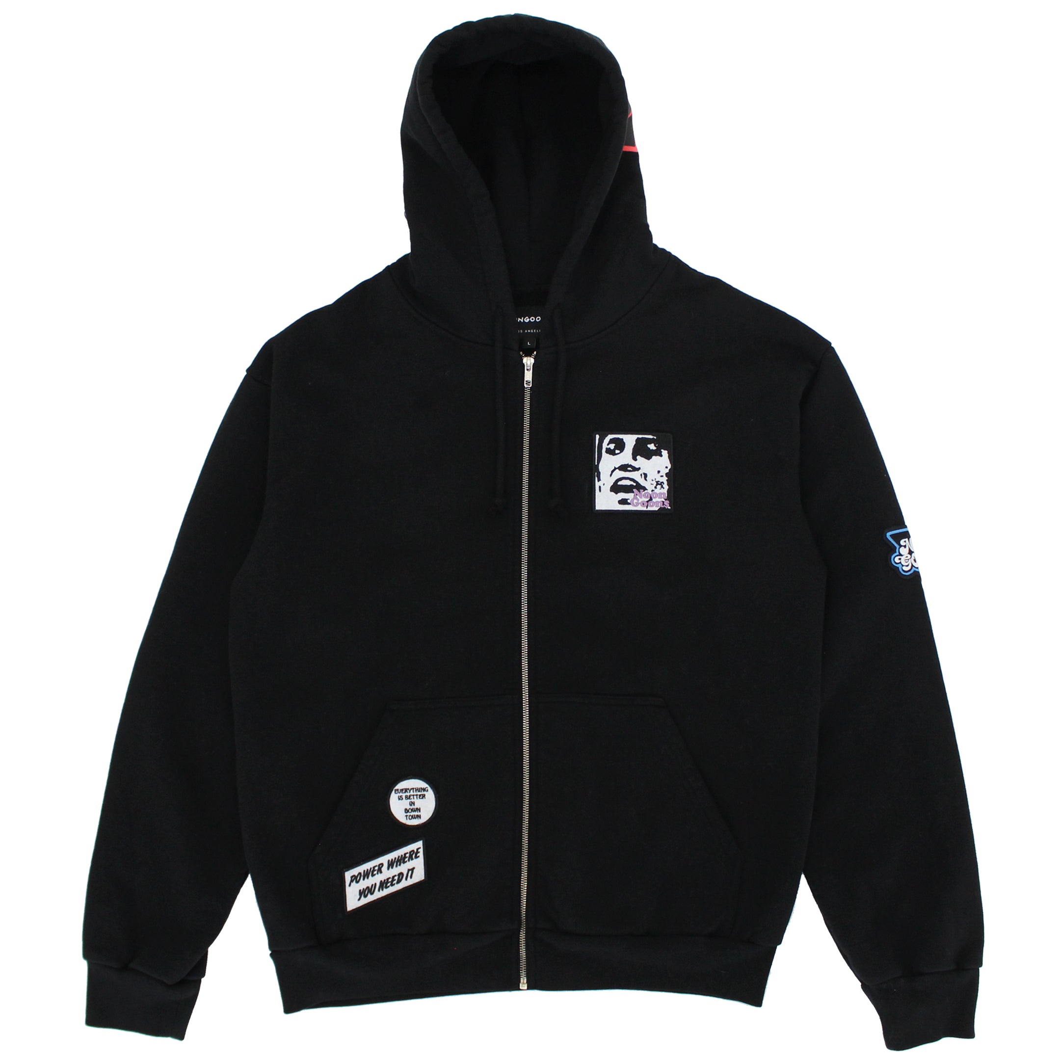 Patches Zip Hoodie