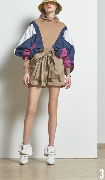 Preen By Thornton Bregazzi Resort 19 Look 3 Laura Knit, Nancy Shorts and Rose Boot.