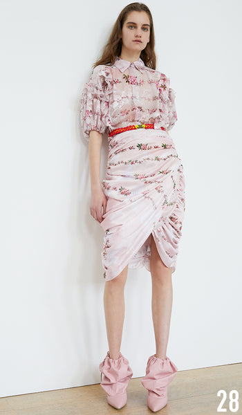 Preen By Thornton Bregazzi Resort 19 Look 28 Carol Blouse, Marion Skirt and Rose Boot