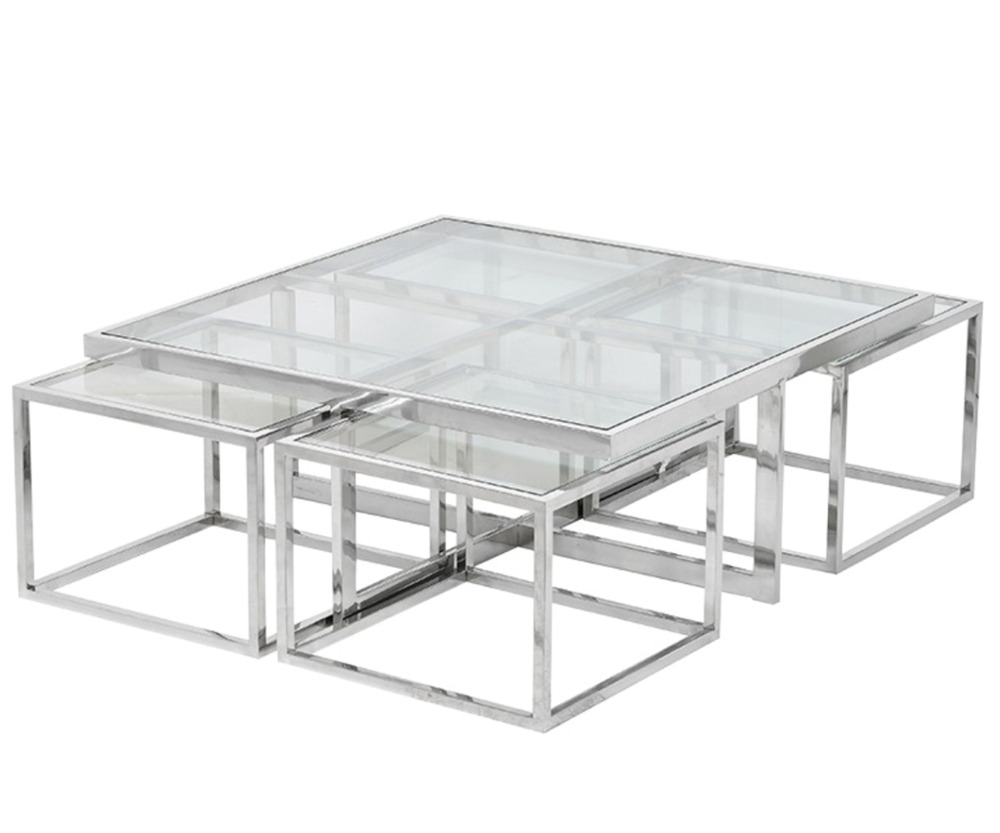 ritz glass nest of tables