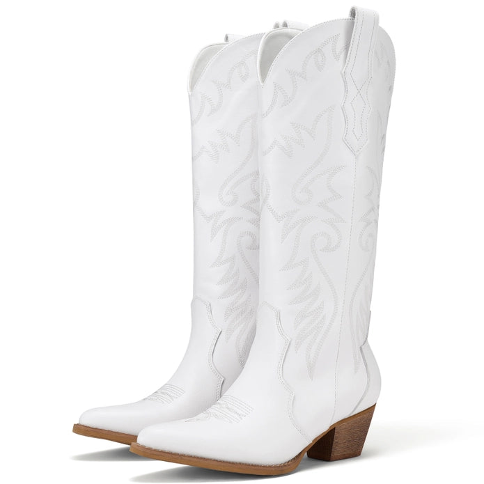 "Classy Cowgirl" Knee-High Western Boots