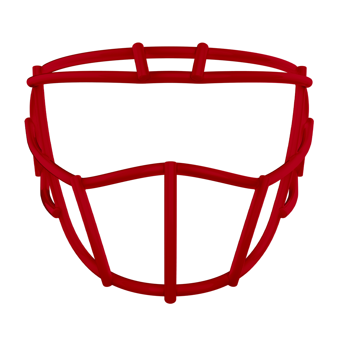 red football facemask