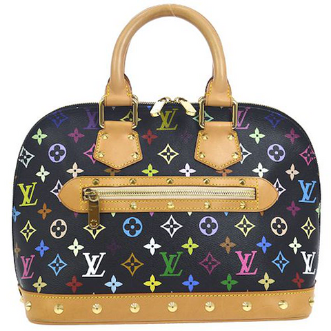 LOUIS VUITTON Alma GM Handbag Multi-Color White - RARE Iconic Timeless LV  Purse