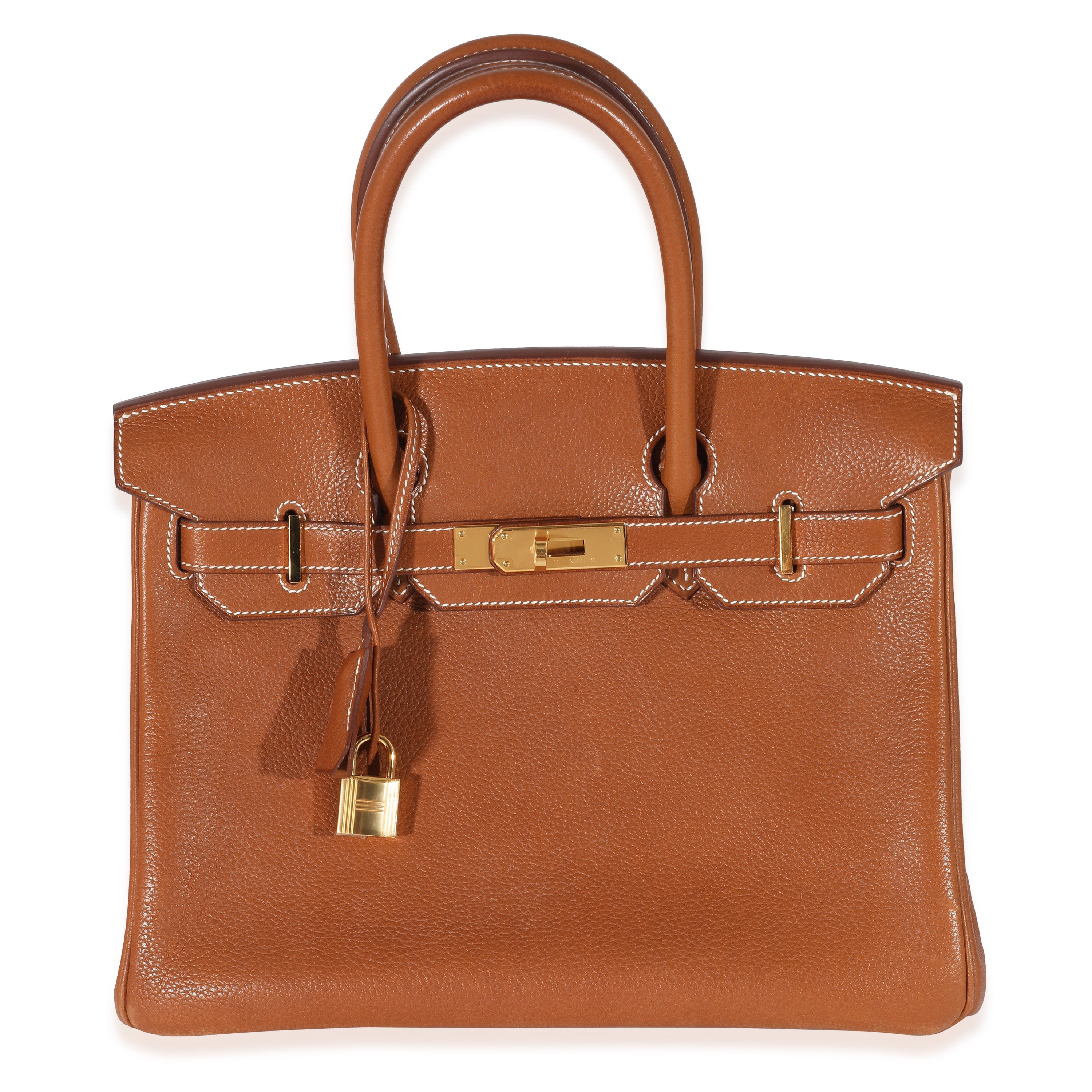 Fauve Natural Barenia Faubourg Birkin 30 GHW