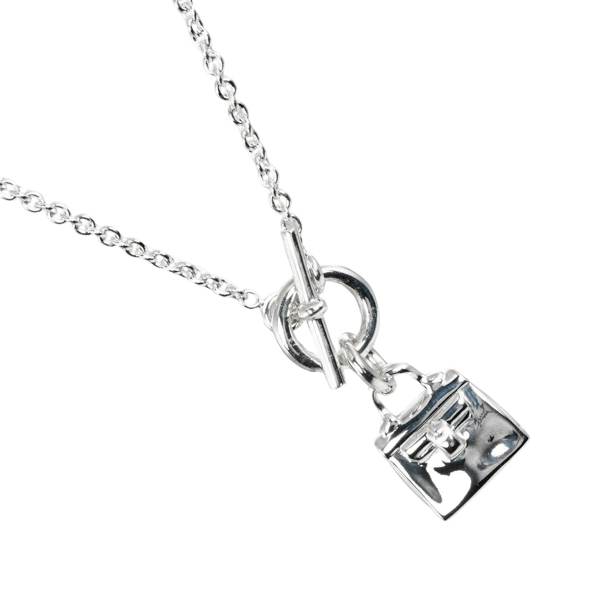 Image of HERMES Amulet Kelly Necklace Silver 925 Approx. 12.2g T121724510