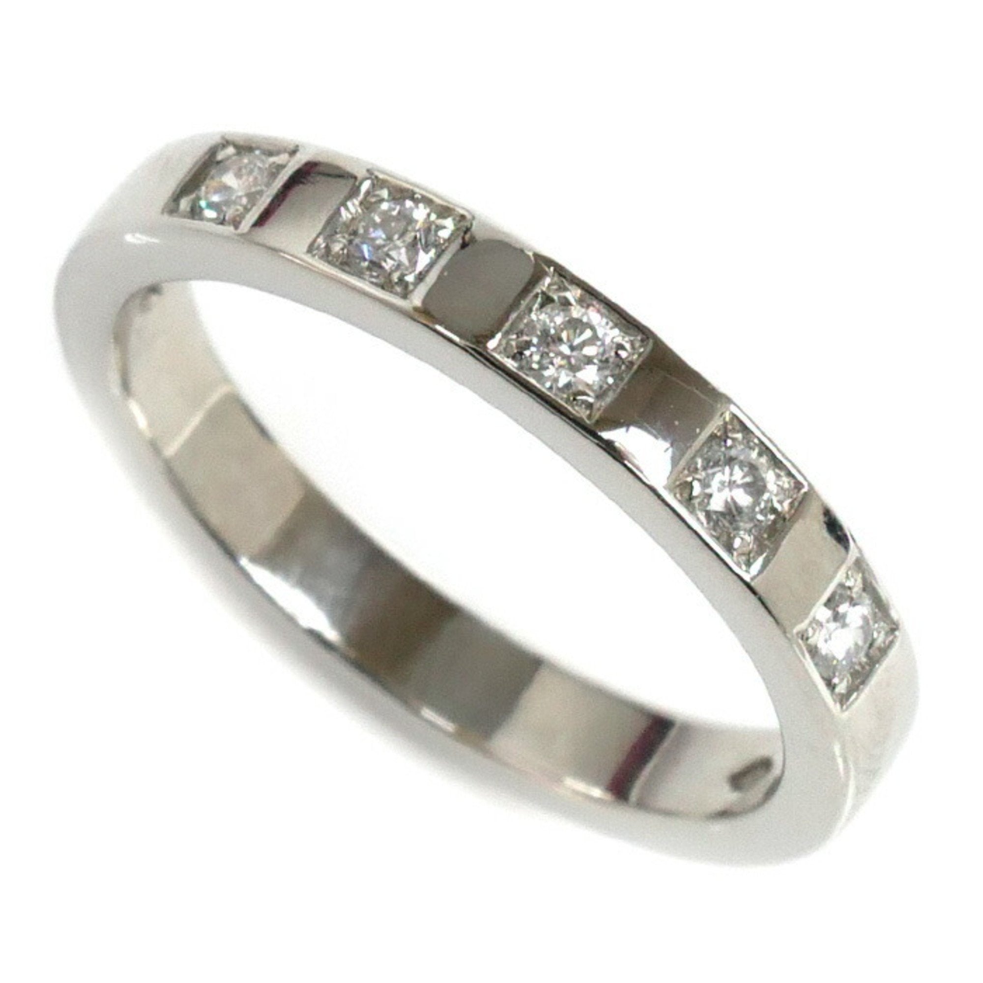 Pt950 Platinum Marry Me 5PD Ring 336853 Diamond Size 14 6.2g Women's