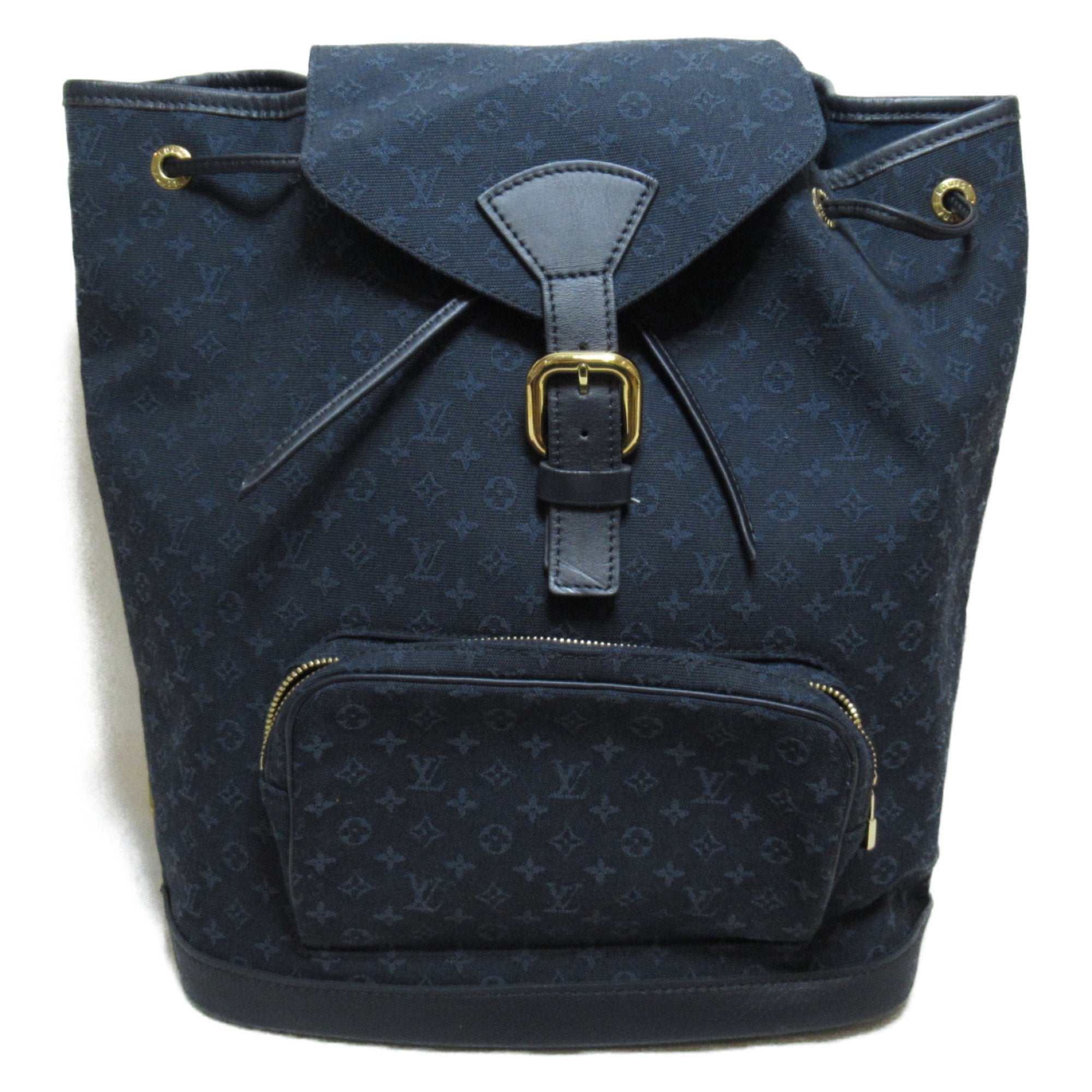 MontsourisGM Rucksack Navy Monogram Mini Canvas M92455