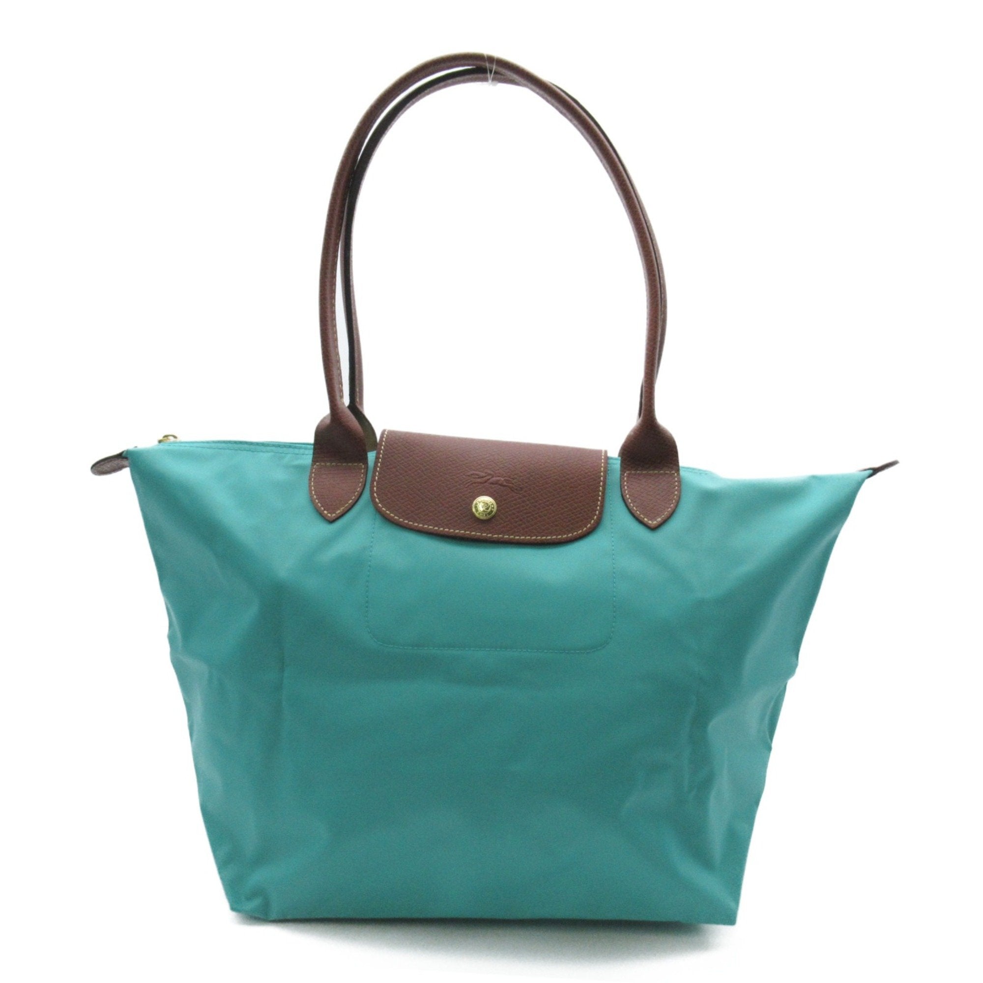 Le Pliage Original L Shoulder Bag Blue Turquoise Recycled Polyamide Canvas L1899089P70