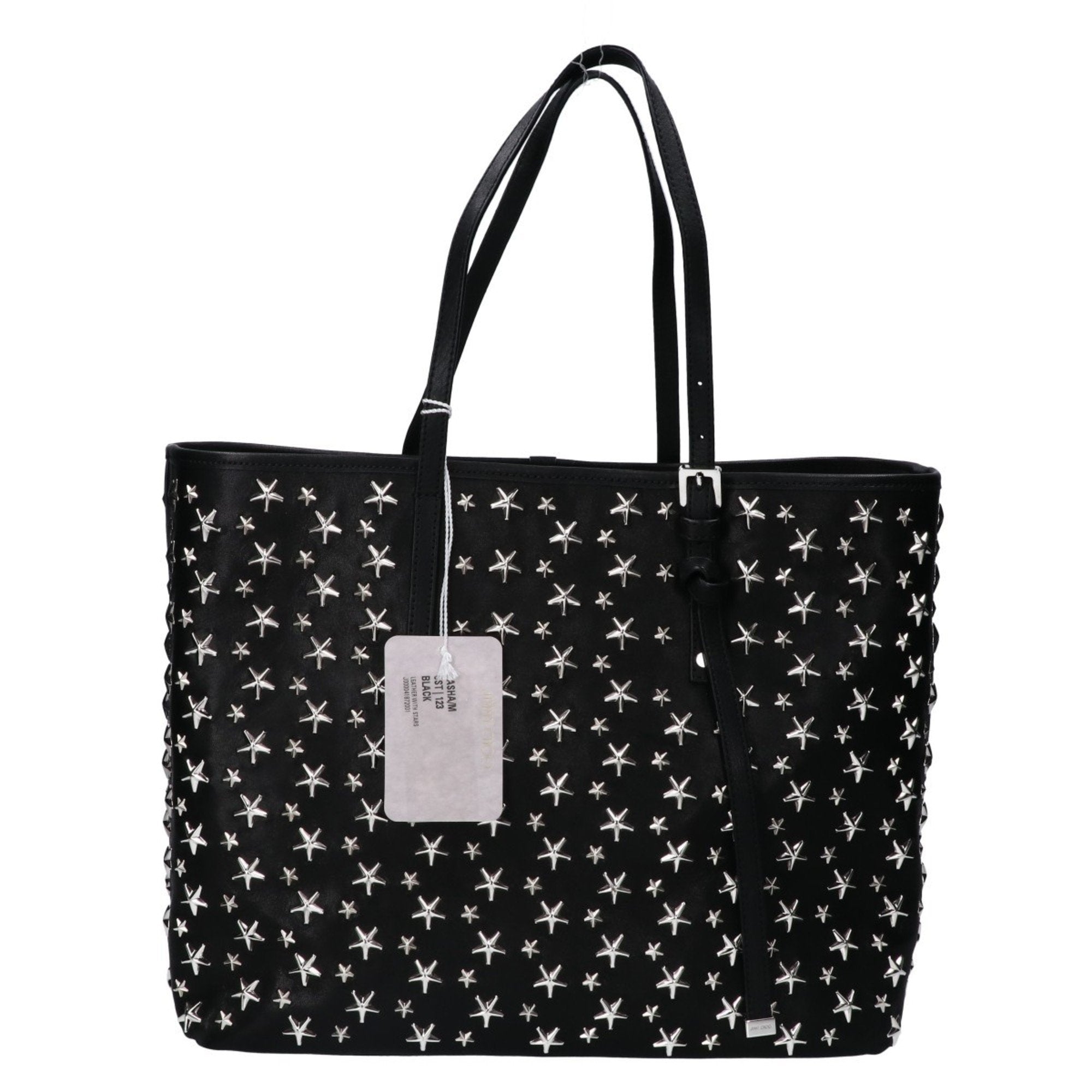 J000041872001 SASHA M CST Star Studs Leather Tote Bag BLACK Women's