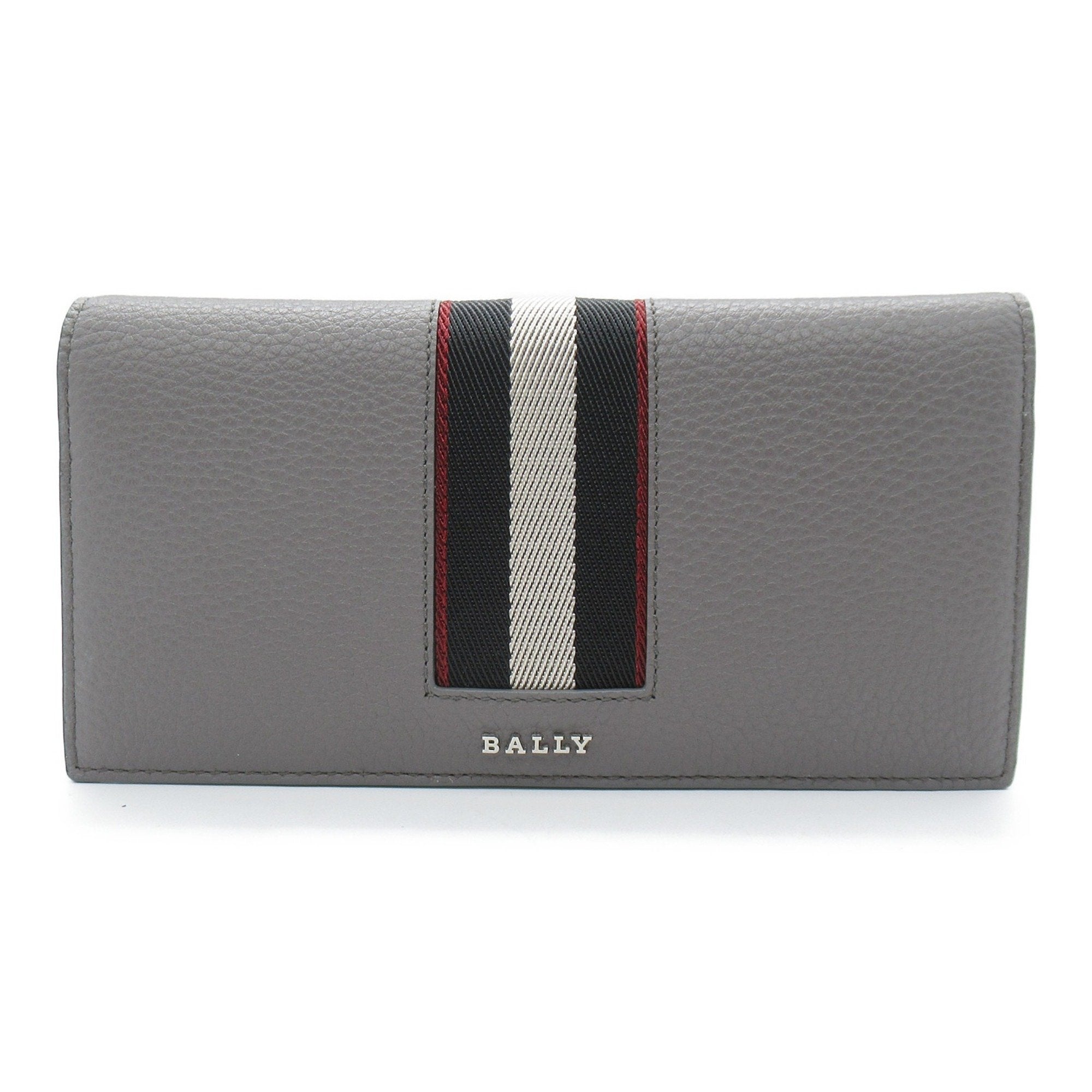 Bifold Long Wallet Gray Dark Mineral Leather 6306282