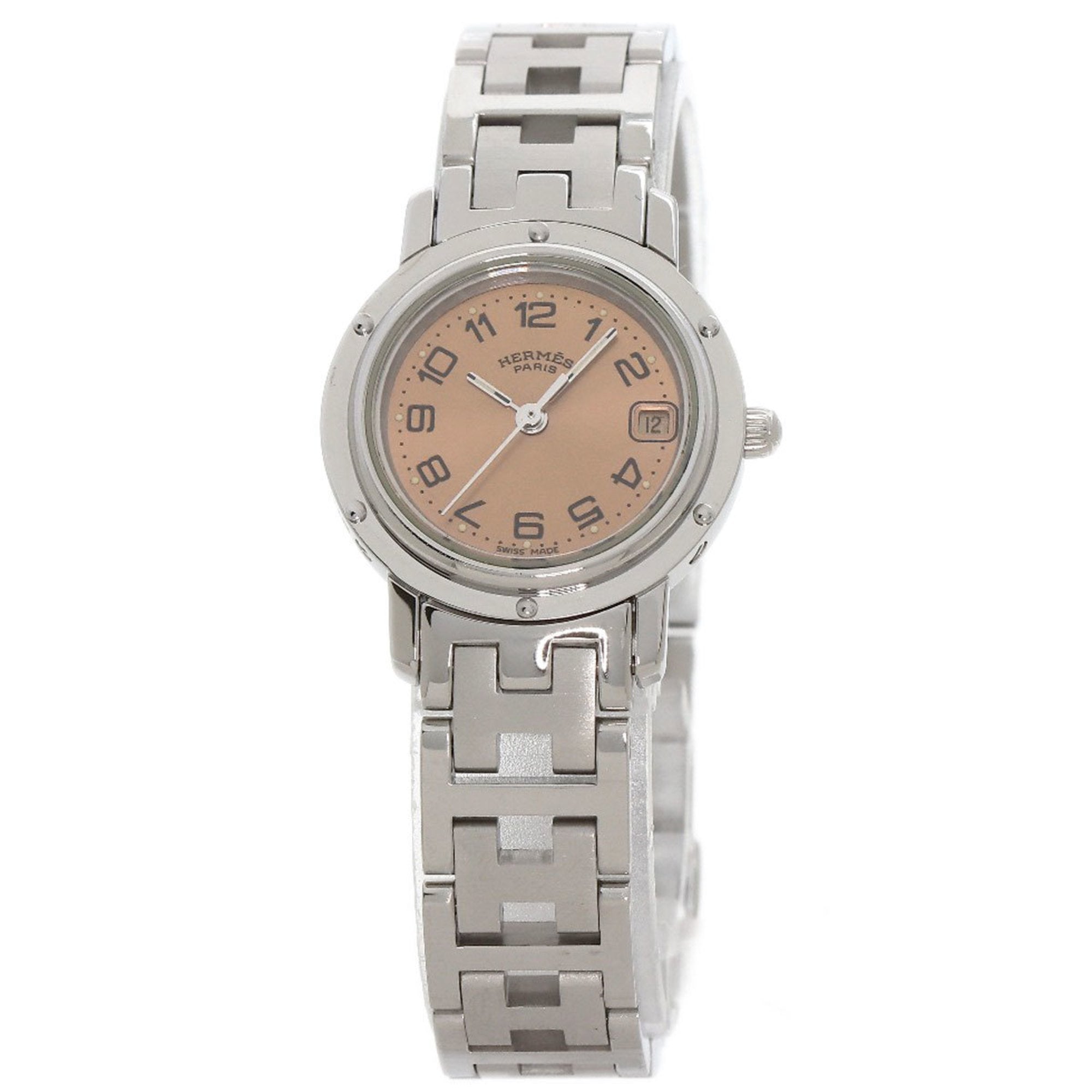 image of HERMES CL4.210 Clipper Watch Stainless Steel/SS Ladies