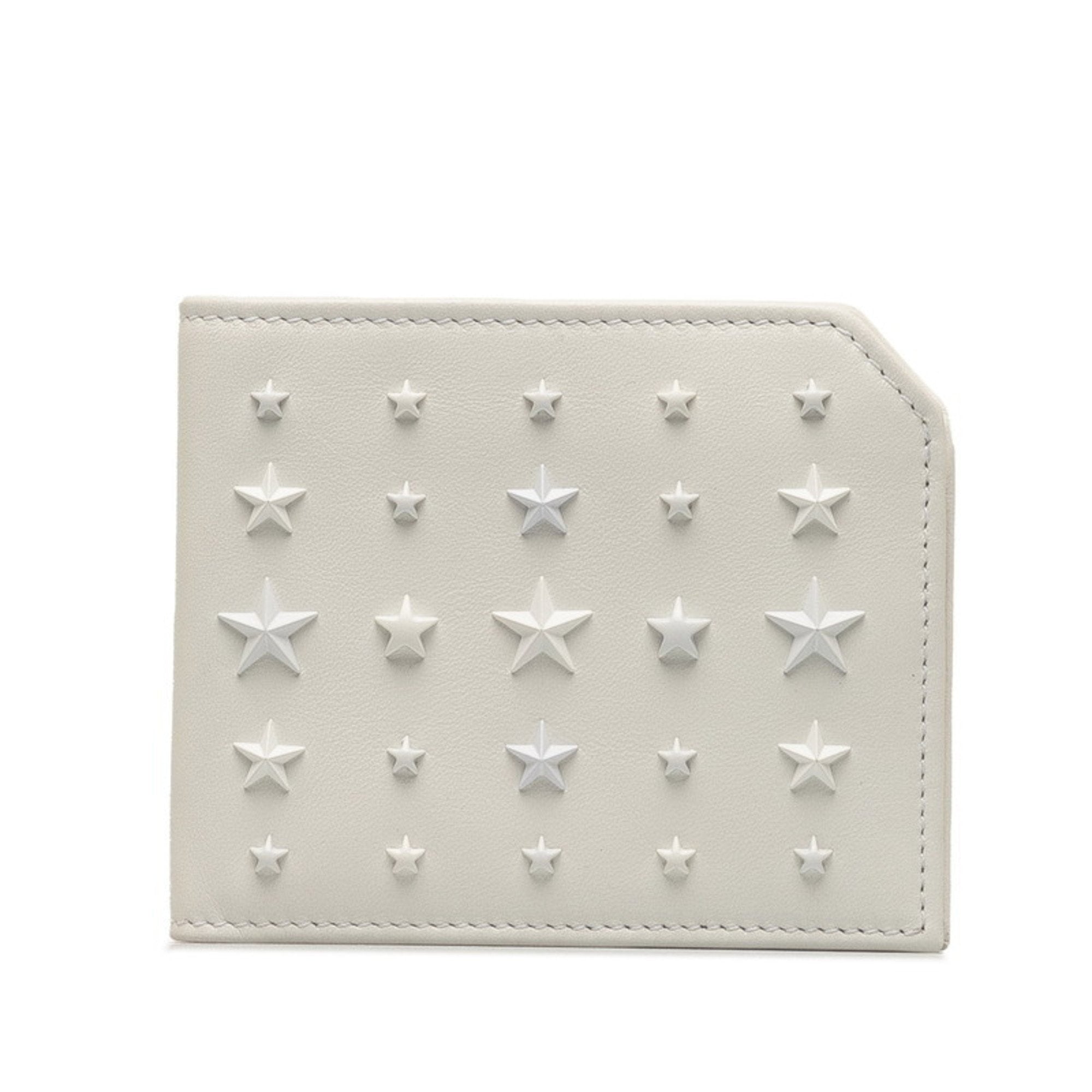 Star Studs Bi-fold Wallet Leather Women's