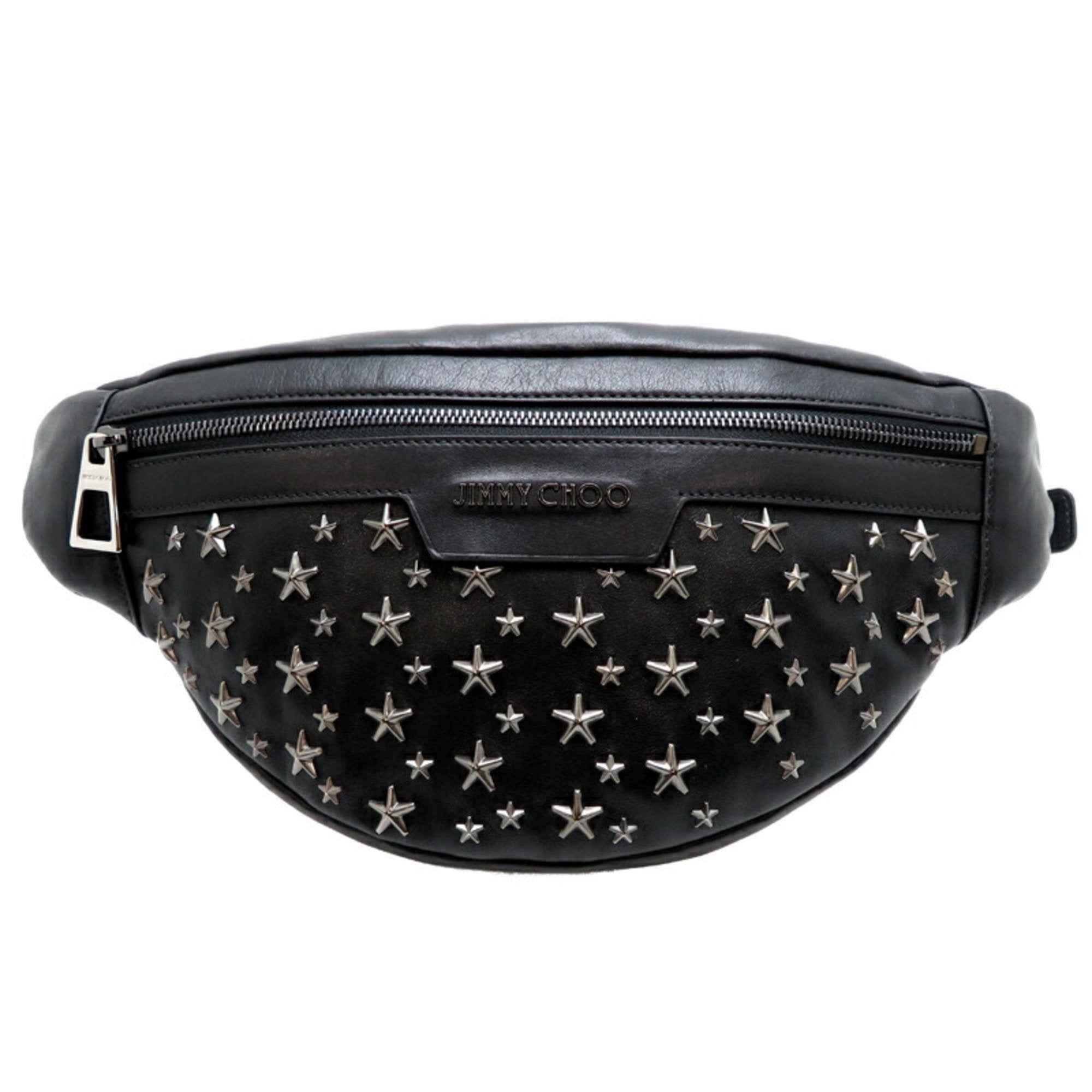 Star Studs Women's Body Bag Leather Black