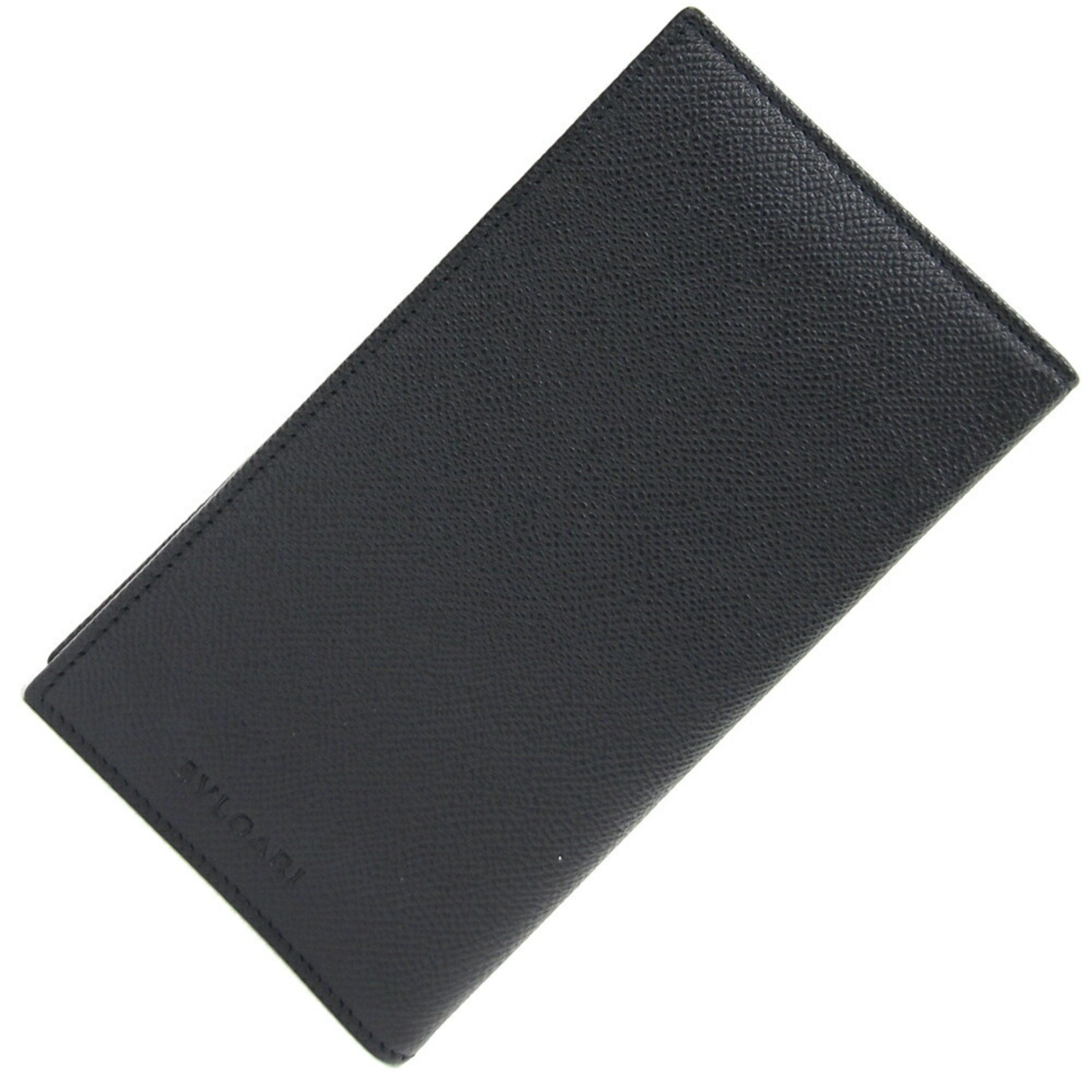 Bi-fold Long Wallet Classico 25752 Black Leather Men's