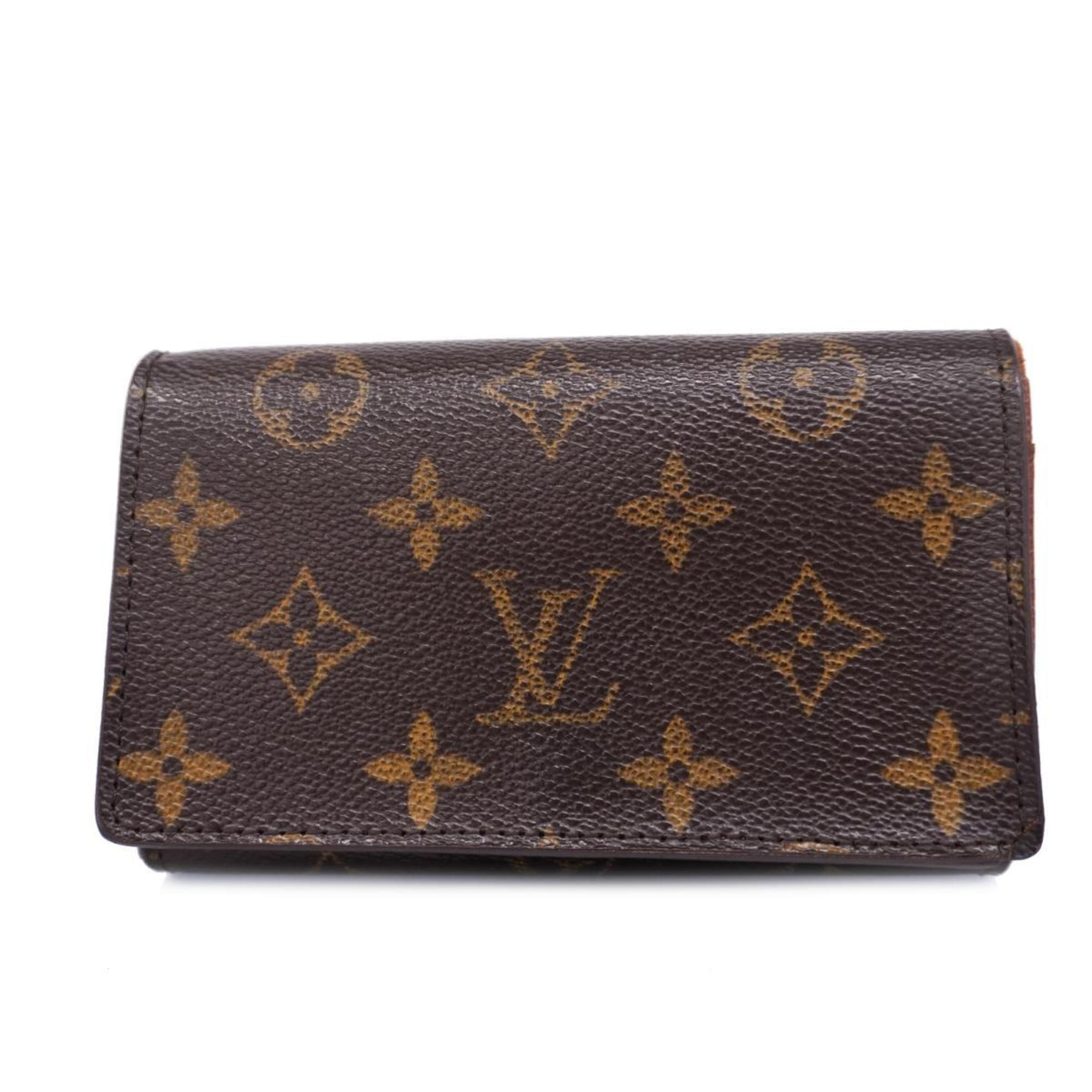 Wallet Monogram Porte Monnaie Bietre Sor M61730 Brown Men's Women's