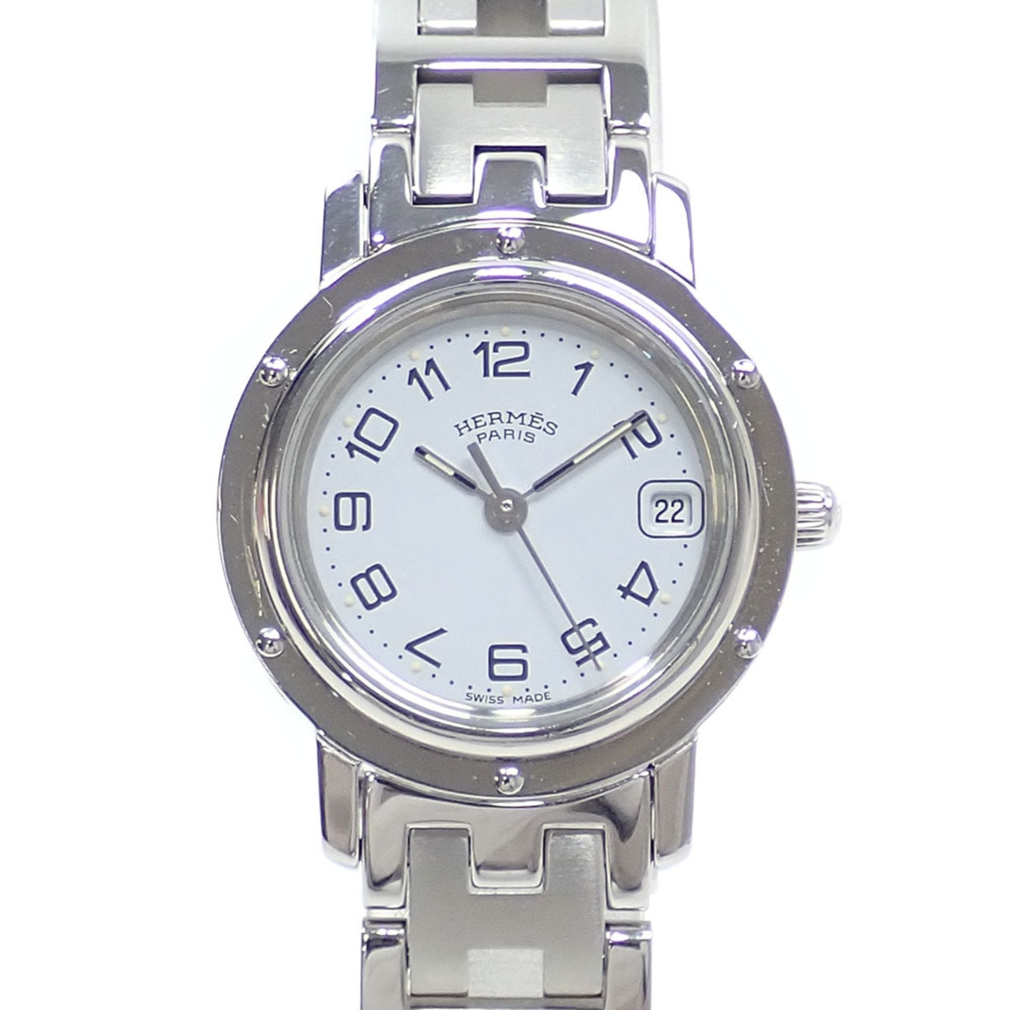 image of HERMES Clipper Watch for Women, Quartz, SS, CL4.210, Battery Operated, 041895