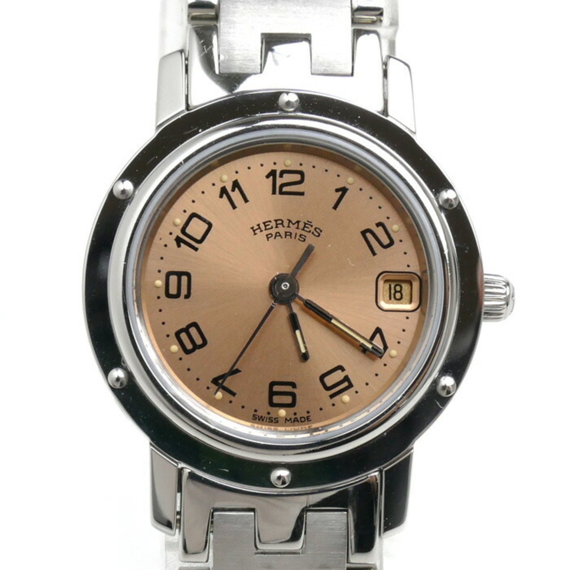 Image of HERMES Clipper Watch Battery Operated CL4.210 Women's K23-2789-1